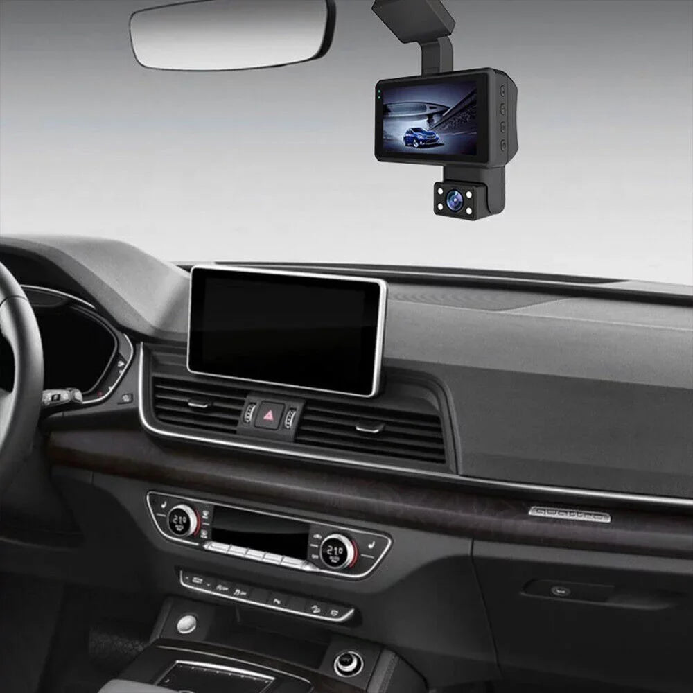 JahyShow Dual Lens Car Dash Cam Recorder: 1080P Front and Rear Camera Video, G Sensor