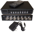 Evertech Analog Security Camera  4 Channel / Port (4 Camera) Color Quad Splitter Processor Real Time with Remote Control and 2000mA adapter