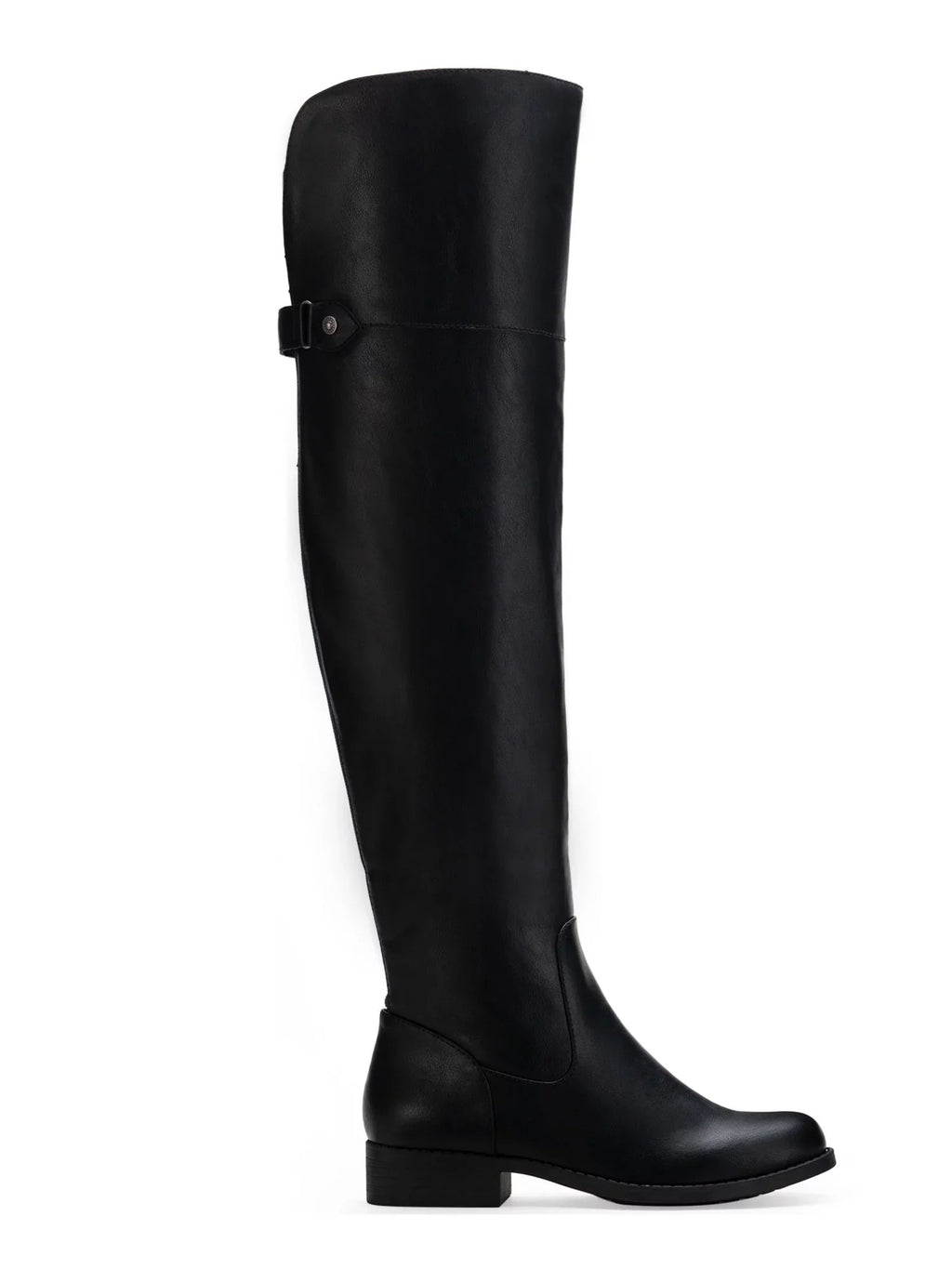 Womens Black Cushioned Gore Zipper Accent Slip Resistant Allicce Round Toe Dress Boots Shoes 8.5 M