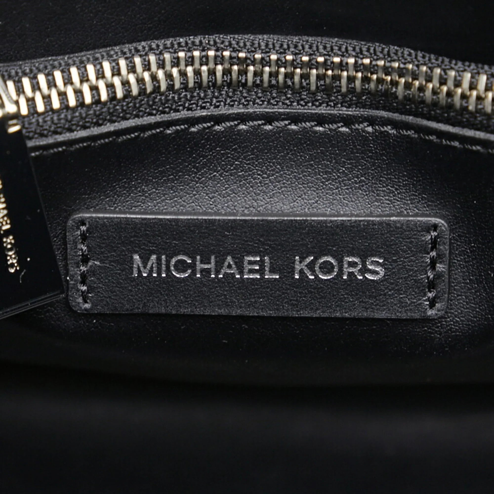 Pre-Owned Michael Kors Mercer Studio Woven Handbag Shoulder Bag Black Leather Patent Women's (Good)