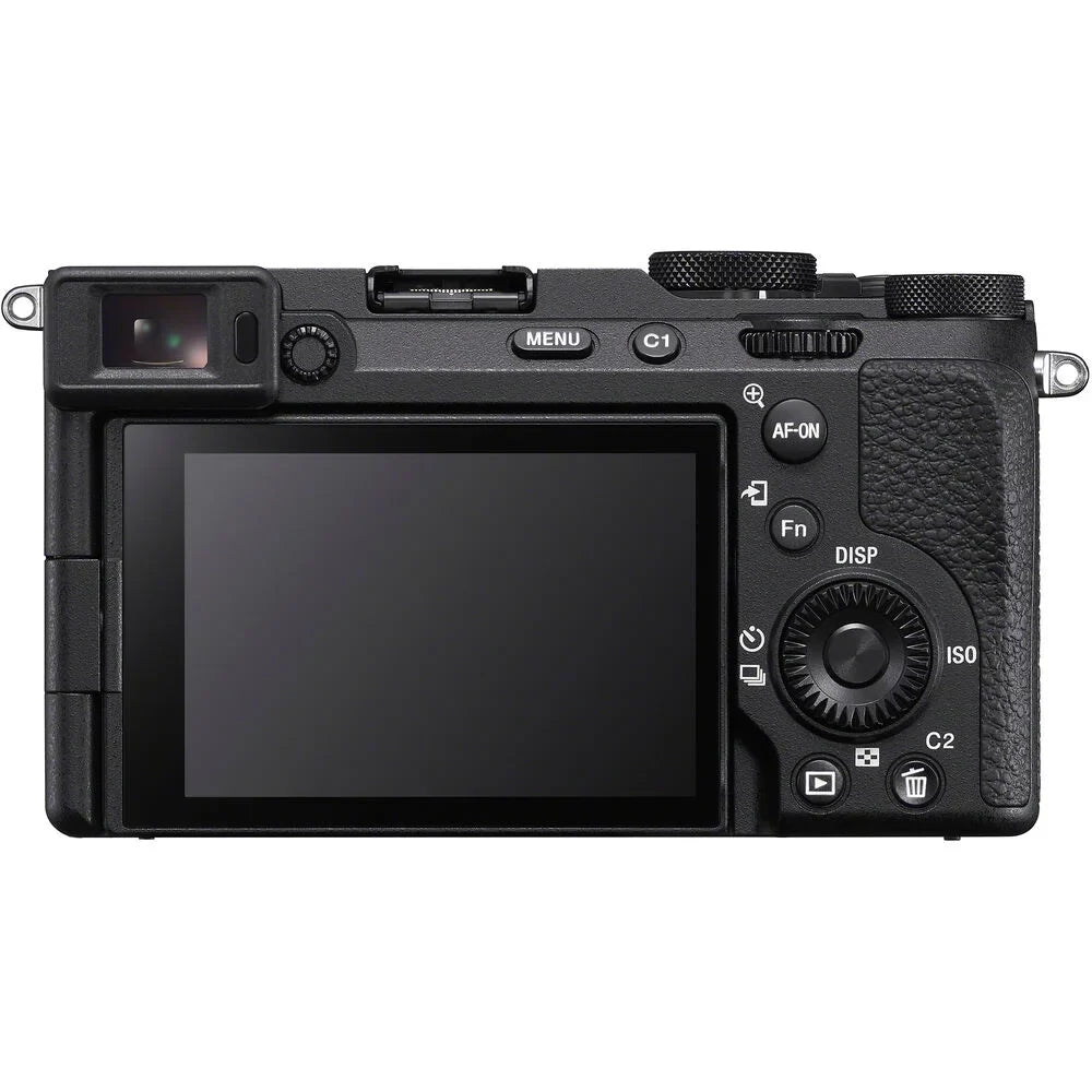 Sony a7C  Full Frame Mirrorless Camera Body with 28-60mm F4-5.6 Lens Black -7CM2L/B Bundle with Deco Gear Photography Bag Case + Extra Battery + Charger + Tripod + Software Kit & Accessories