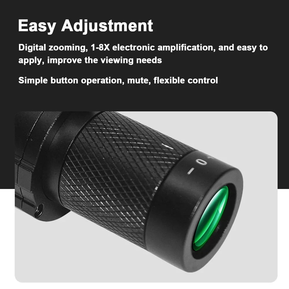 Portable Monocular Night-Visions Sight Device Day Night Use Telescopes 1.54inch Display Photo Taking Video Recording Infrared Digital Video Camera for Fishing Boating Wildlife Observation