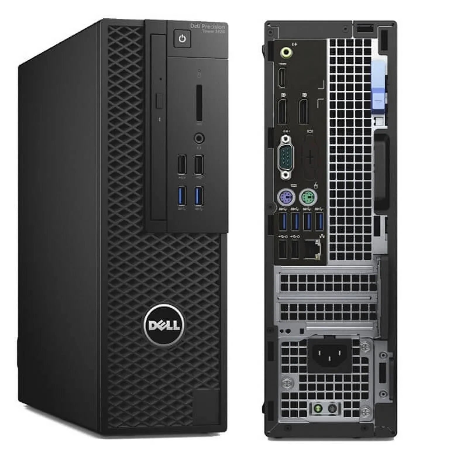Used Dell Precision Tower 3420 Workstation i7-6700 4C 3.4Ghz 4GB 1TB NVMe K620 Win 10