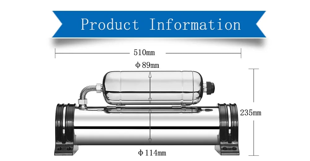 Water Filter Water Purification Parent-child Formula Household Stainless Steel 1000L/H