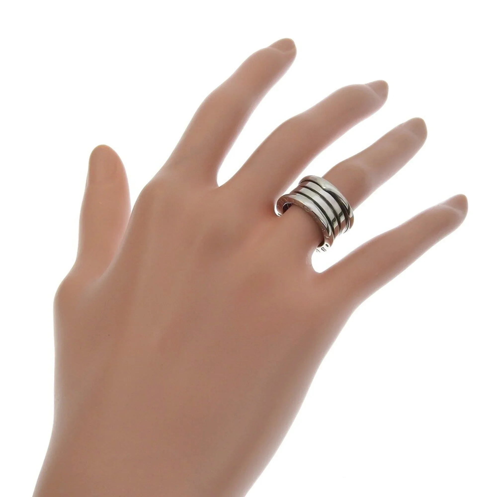 Pre-Owned Bulgari  B-zero1 Ring B-zero One K18 White Gold Approx. 9.3g Women's I220823086 (Good)