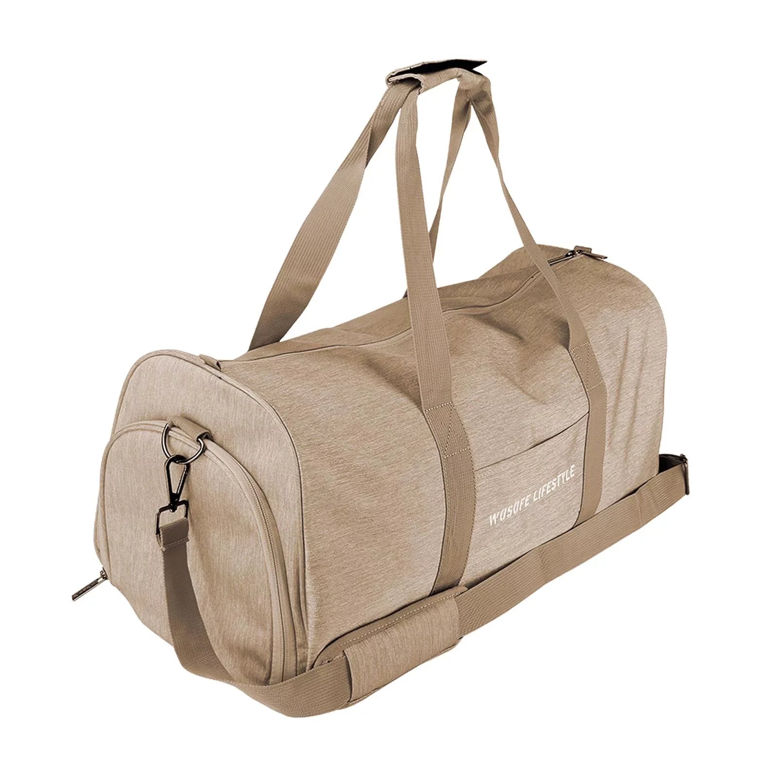 Gym Bag Golf Bag Durable Lightweight Men Women Nylon Duffel Bag Travelling Outdoor Sports for Yoga Fishing Basketball Outdoor Activities Brown