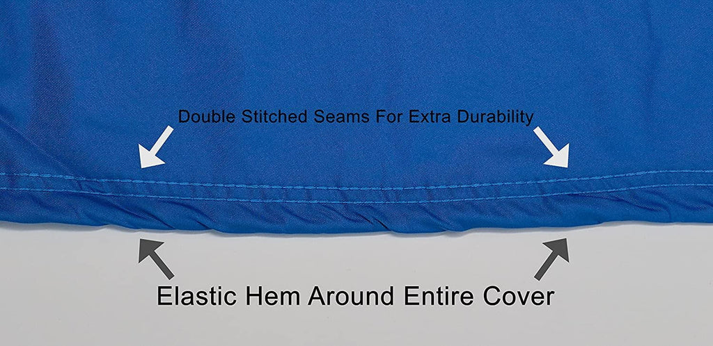 Weatherproof Jet Ski Covers for Yamaha Wave Runner  2009-2016 - Blue/Black Color - All Weather - Trailerable - Protects from Rain, Sun,  Rays, and More! Includes Trailer Straps and Storage Bag