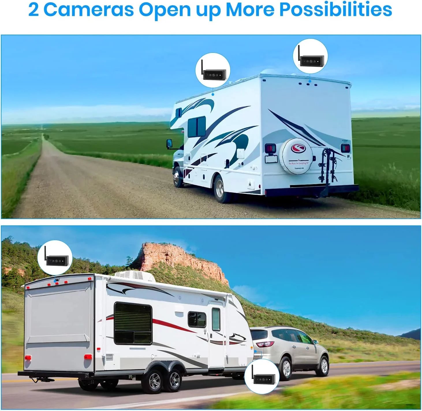 '- 1080P  Backup Camera Wireless for Solar4 Only,No Wires Installation Rear View Camara ,  Night Vision Back up Camera for Car/Truck