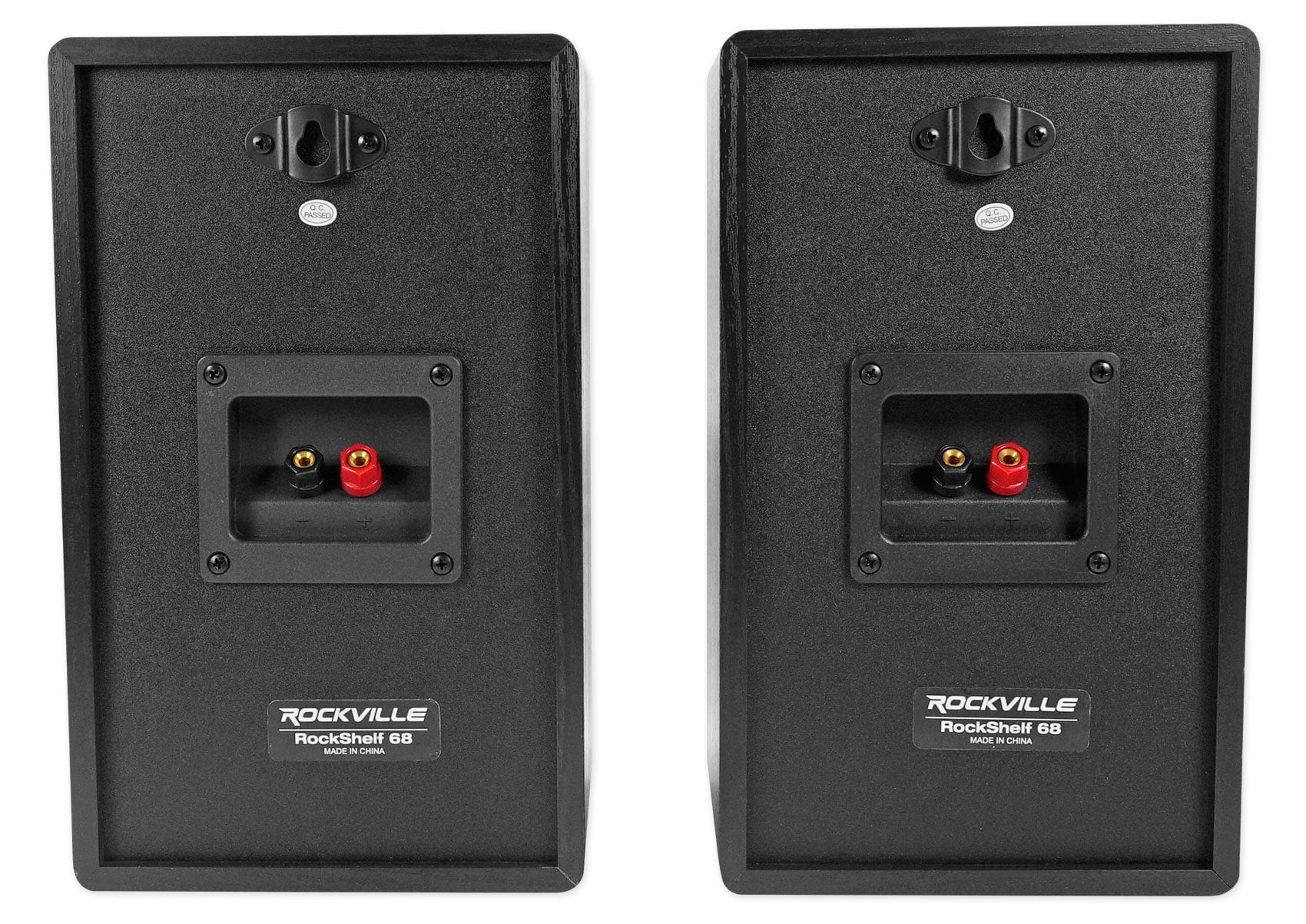 Rockville  150 Amplifier w/ Bluetooth+(4) 6.5" Bookshelf Speakers+Stands