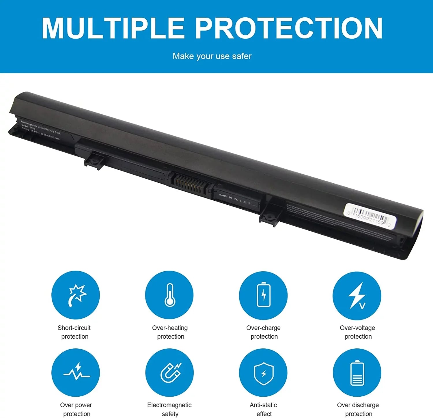 Laptop y Replacement for Toshiba Satellite C55 C55D C55T S55 S55T L55 C50-B L55T L55D C55-B C55-B5200