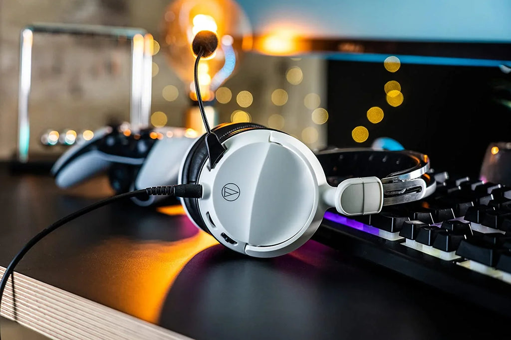 Audio Technica -GL3WH Closed-Back Wired Gaming Headset - White/Black with an Additional 2 Year Coverage by Epic Protect (2022)