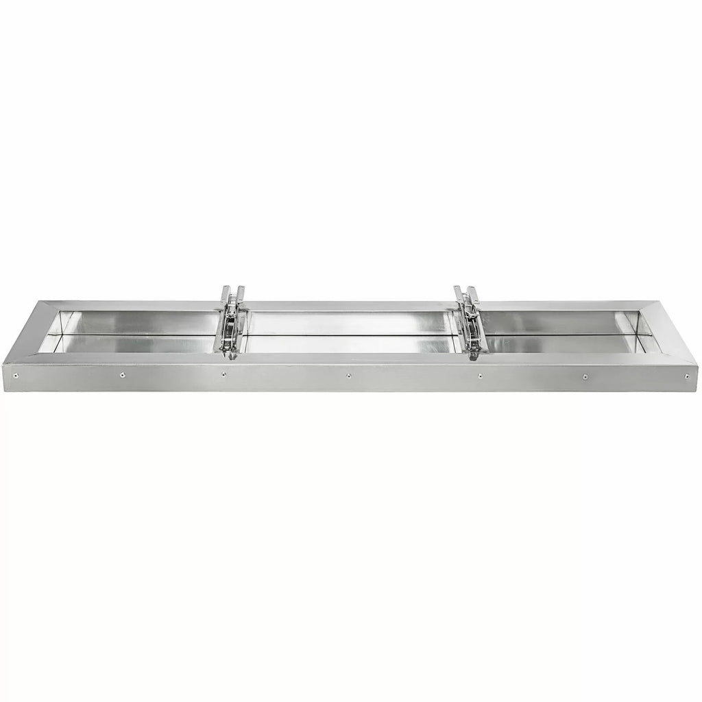 Concession Shelf 48L x 12W inch Stainless Steel Drop Down Folding Serving Food Shelf Stand Serving for Concession Trailer Serving Window