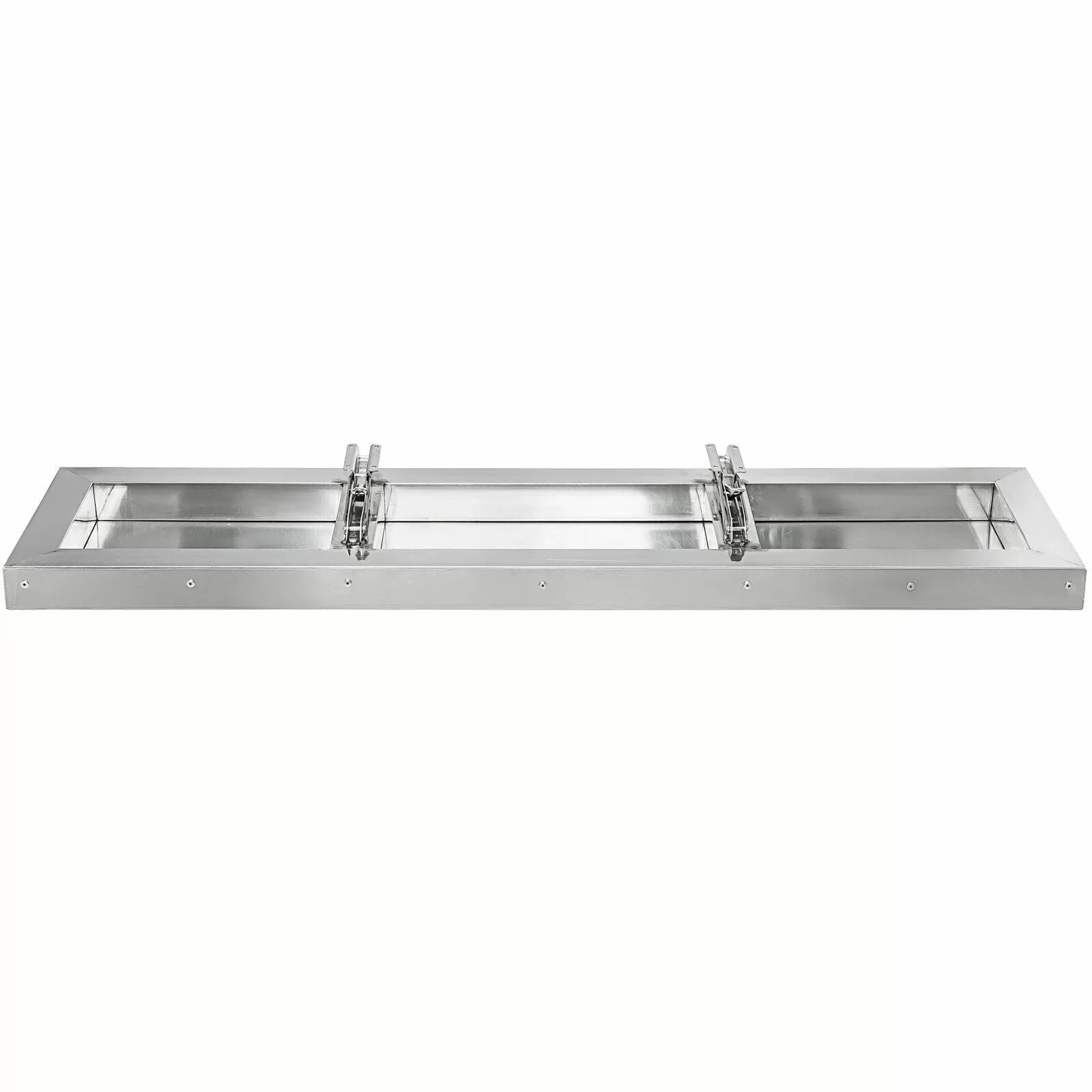 Concession Shelf 48L x 12W inch Stainless Steel Drop Down Folding Serving Food Shelf Stand Serving for Concession Trailer Serving Window