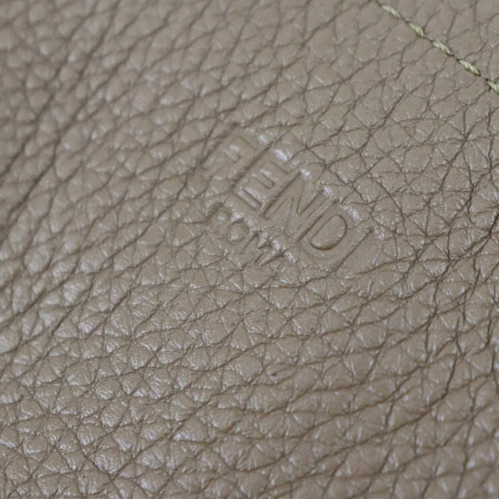 Pre-Owned  Fendi Tote Bag 7VA426 Leather Brown Series Shoulder Coffee Cup Pattern (Like New)