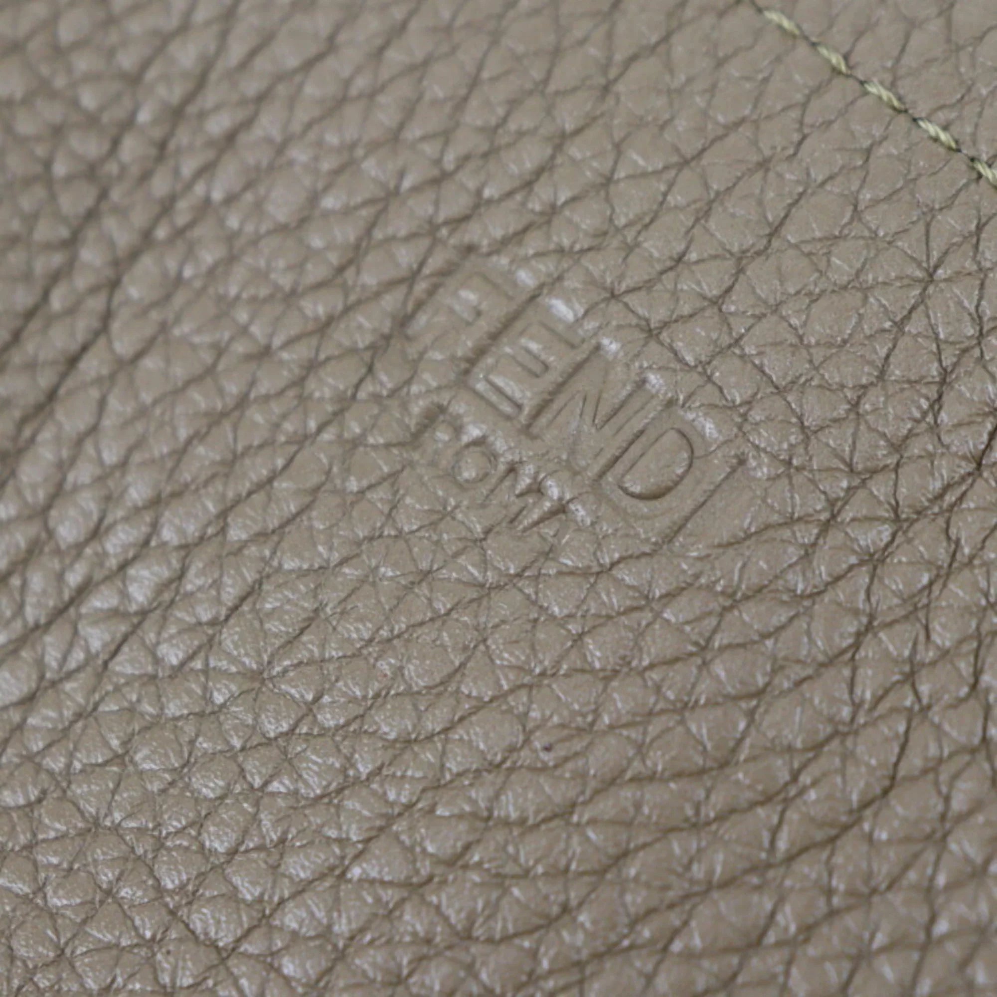 Pre-Owned  Fendi Tote Bag 7VA426 Leather Brown Series Shoulder Coffee Cup Pattern (Like New)