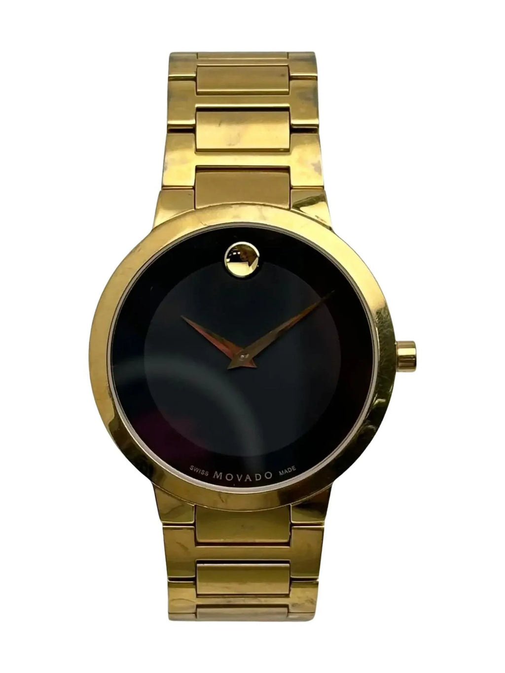 Pre-owned Movado Modern Classic Steel Mens Quartz Watch 607121 (Good)