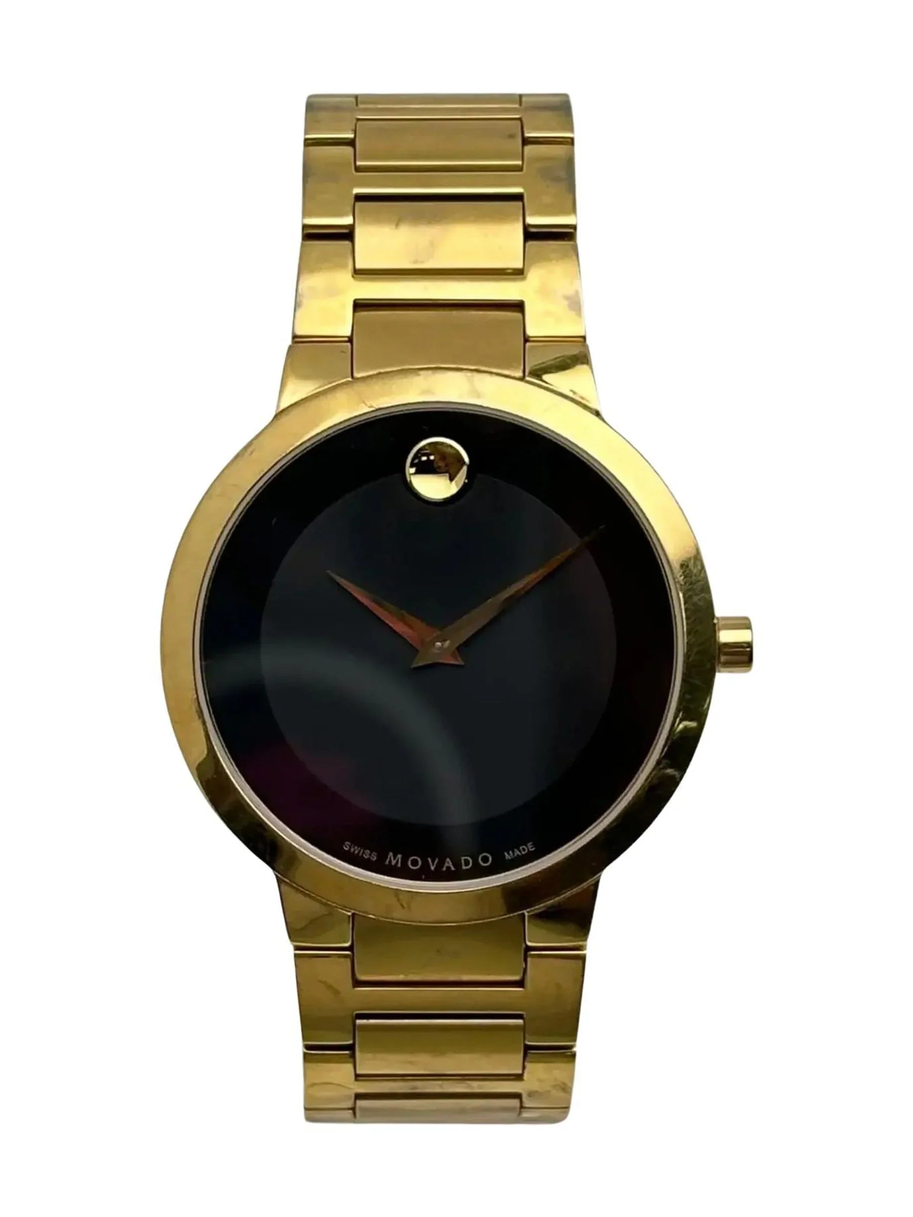 Pre-owned Movado Modern Classic Steel Mens Quartz Watch 607121 (Good)