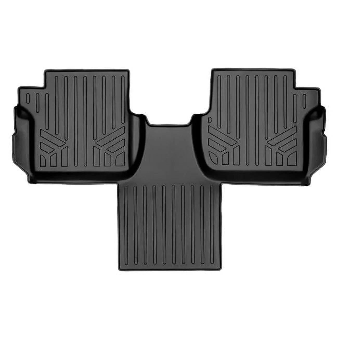 Smartliner  Custom Fit 2nd Row Floor Mats Liner - 2nd Row Bucket Seats with Carpet Flooring for 2014-2021 Transit Connect, Black