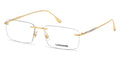 Longines LG5001-H Rimless Square Shiny Deep Gold Eyeglasses
