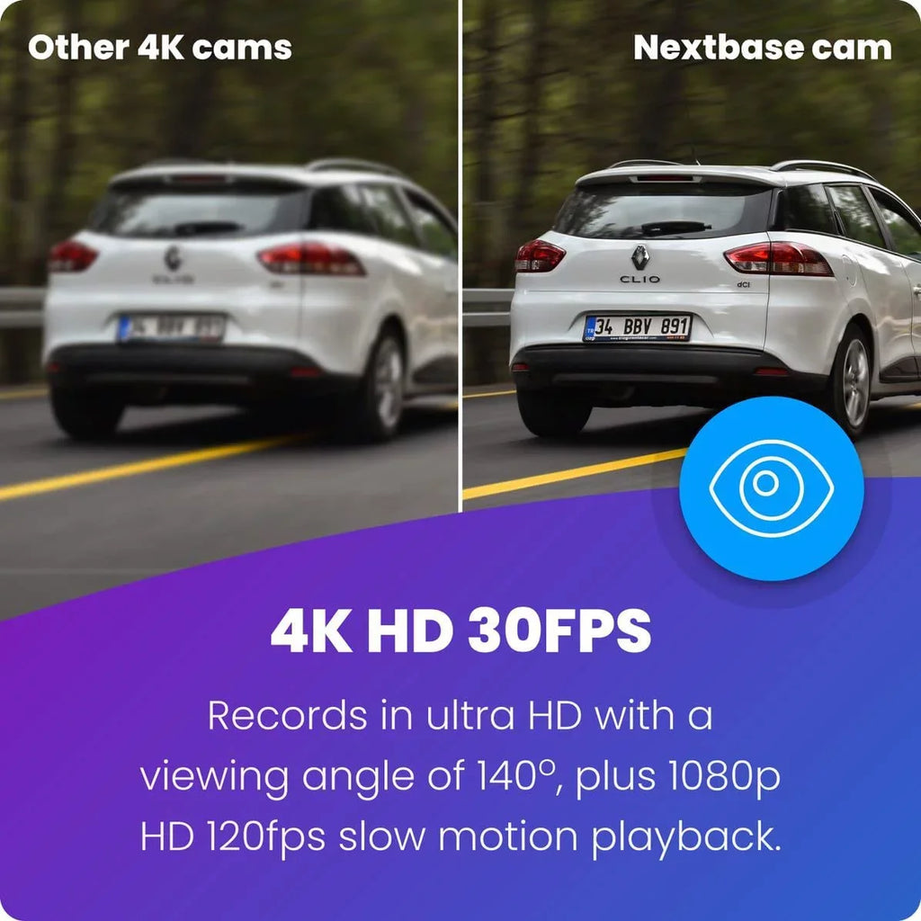 Nextbase 622GW Dash Cam True 4K 30fps Ultra High-Definition Automatic Recording in Car Camera