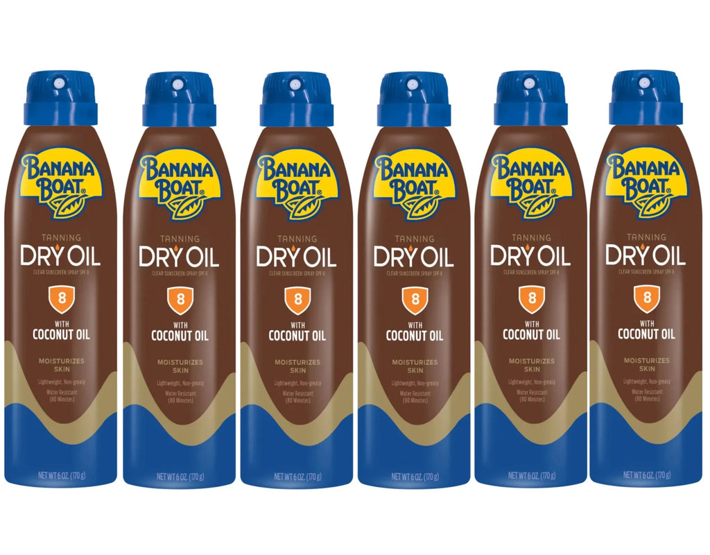 Banana Boat UltraMist Deep Tanning Dry Oil -  8 (Pack of 6)