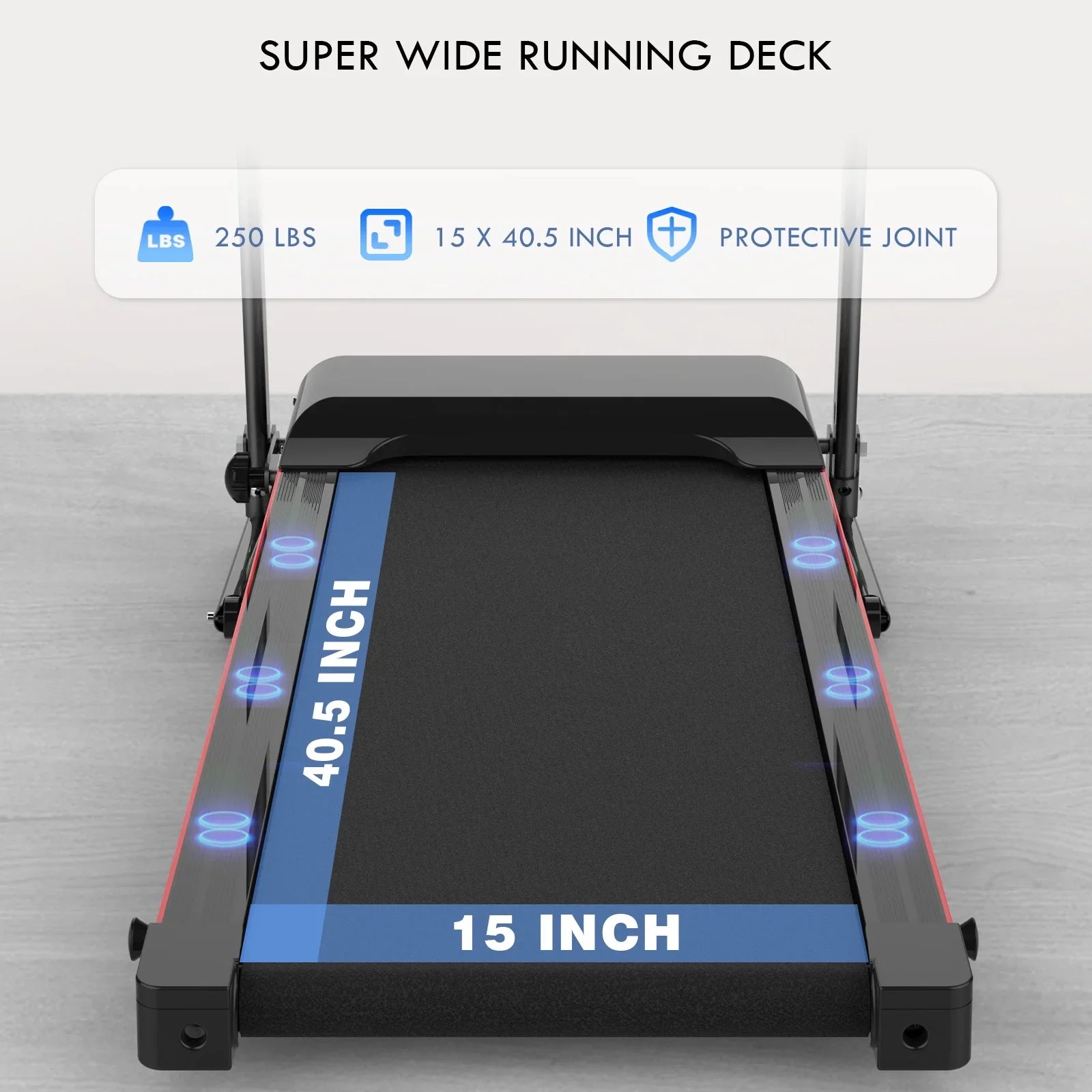Walking Pad, Sturdy & Durable Under Desk Treadmill, Folding Treadmill with 300LBS Capacity, Beautifully Designed Installation-Free Treadmills for Home Bluetooth Speaker