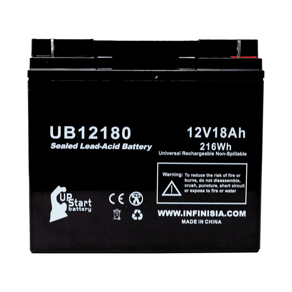 Compatible    CFP12V18UPS Battery - Replacement UB12180 Universal Sealed Lead Acid Battery (12V, 18Ah, 18000mAh, T4 Terminal, , )