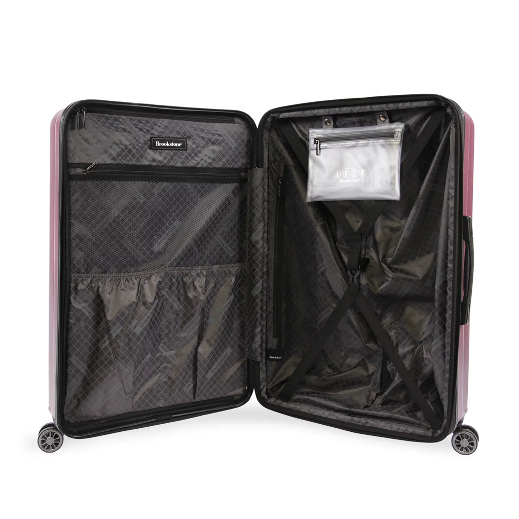 Brookstone Nelson 29" Hardside Spinner Luggage - Plum