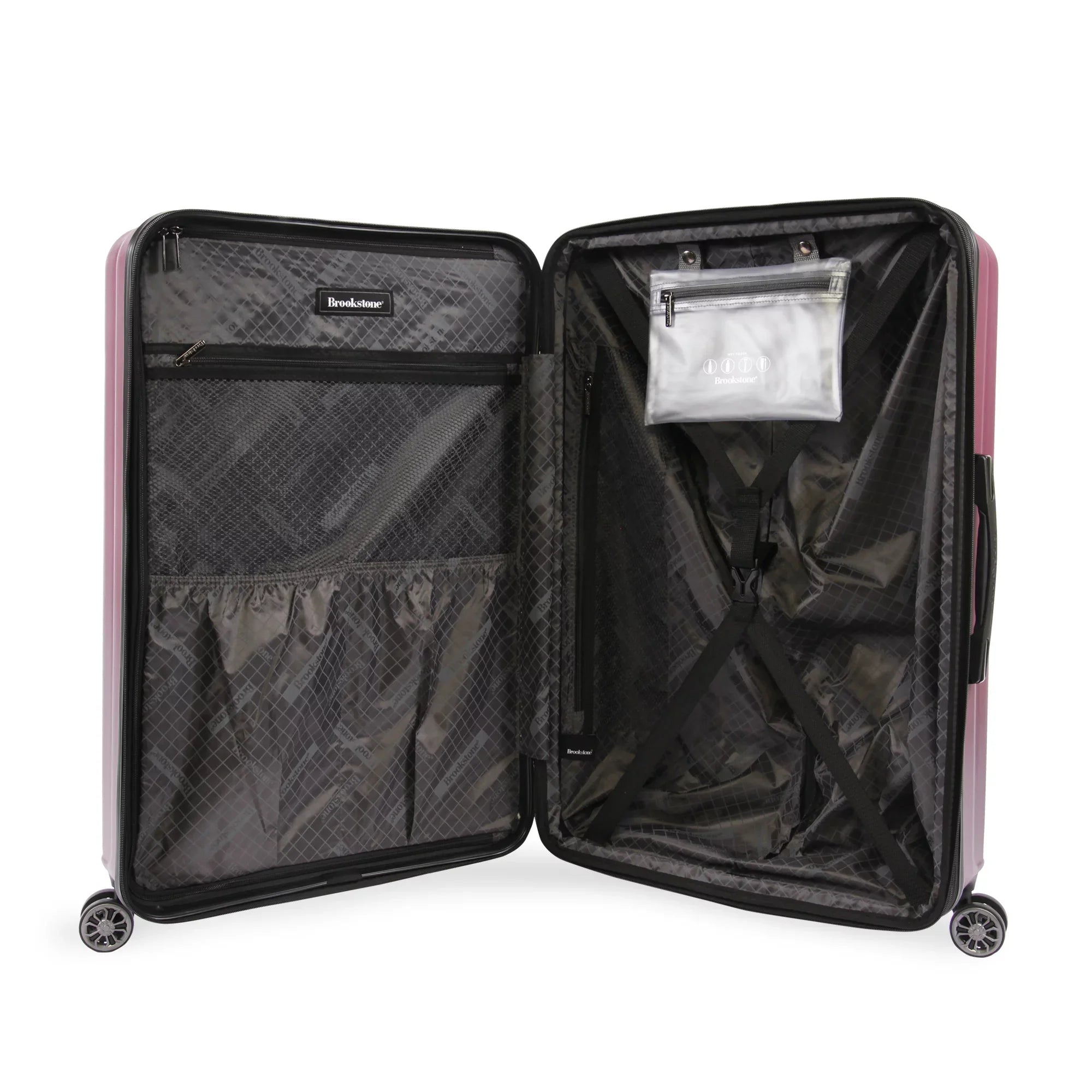 Brookstone Nelson 29" Hardside Spinner Luggage - Plum