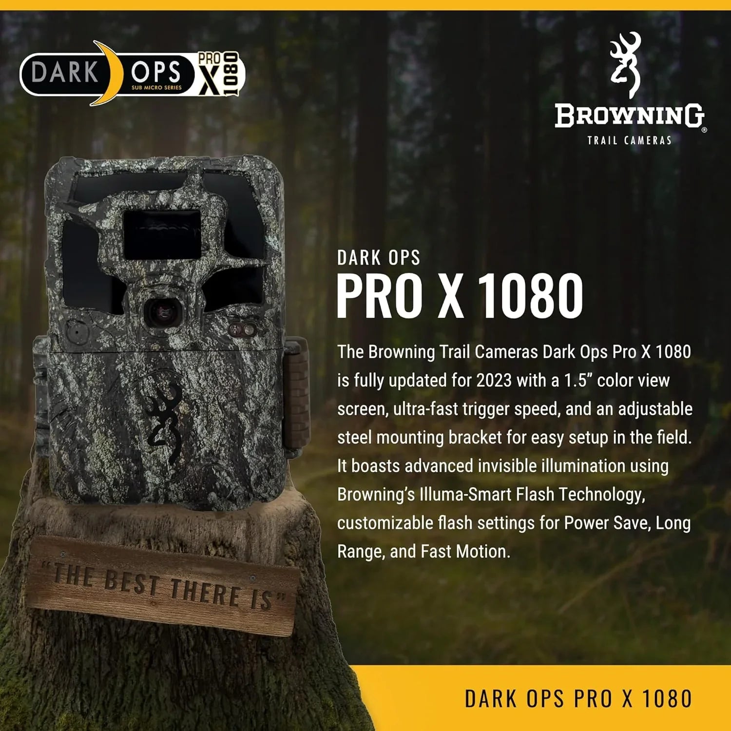 Browning Trail Camera Dark Ops Pro X 1080 Wildlife Motion-Activated Camera