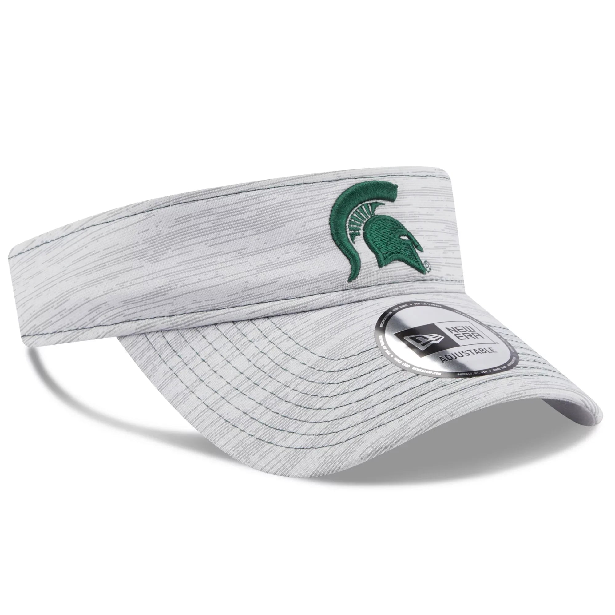 Men's New Era Gray Michigan State Spartans Logo Adjustable Visor -
