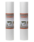 Duck 281872 Smooth Top Easy Non-Adhesive 20 in. x 24 ft. Shelf Liner, White, 2 Count