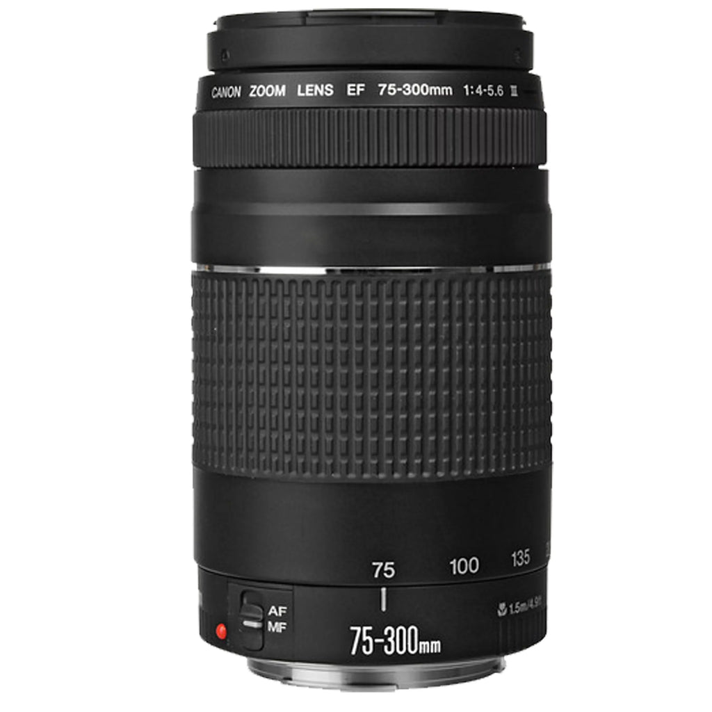 Canon  5D Mark   Camera w/  50mm  + 75-300mm + 420-800mm Super Telephoto Lens +  Always on Light + 128GB Memory, Filters, Case, Tripod + More (34PC Bundle Kit)
