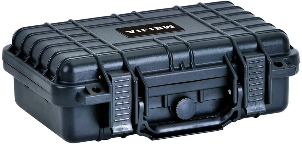 Portable All Weather IP67 Waterproof Protective Hard Case, Small Camera Case,Dry Case with Customizable Foam,Fit Use of Drones, Camera,Equipments, 11.65 x8.35 x3.78 (Elegant Black)