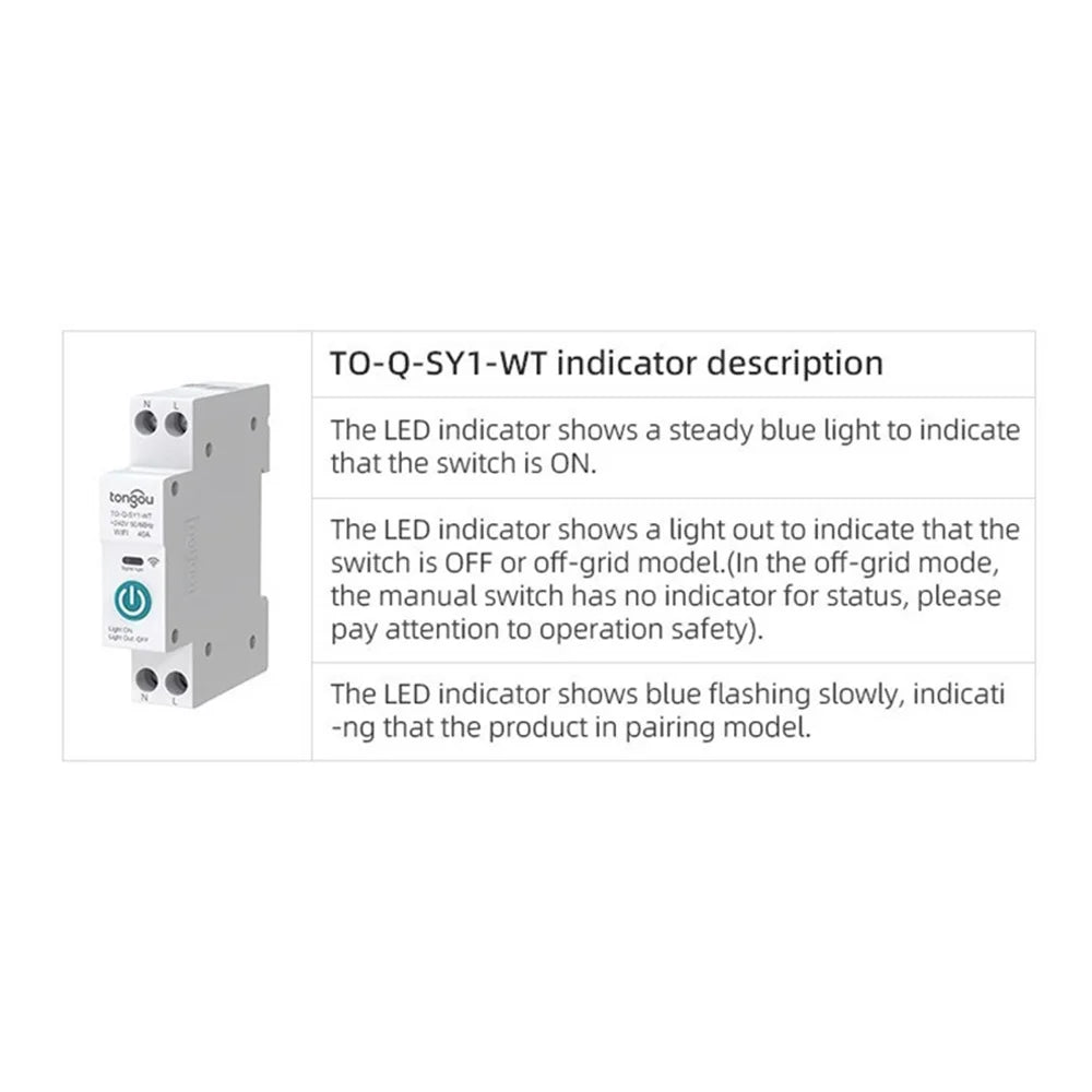 Graffiti WiFi Smart Switch Circuit Breaker Wireless Remote Control Remote Smart Home Phone Control Switch