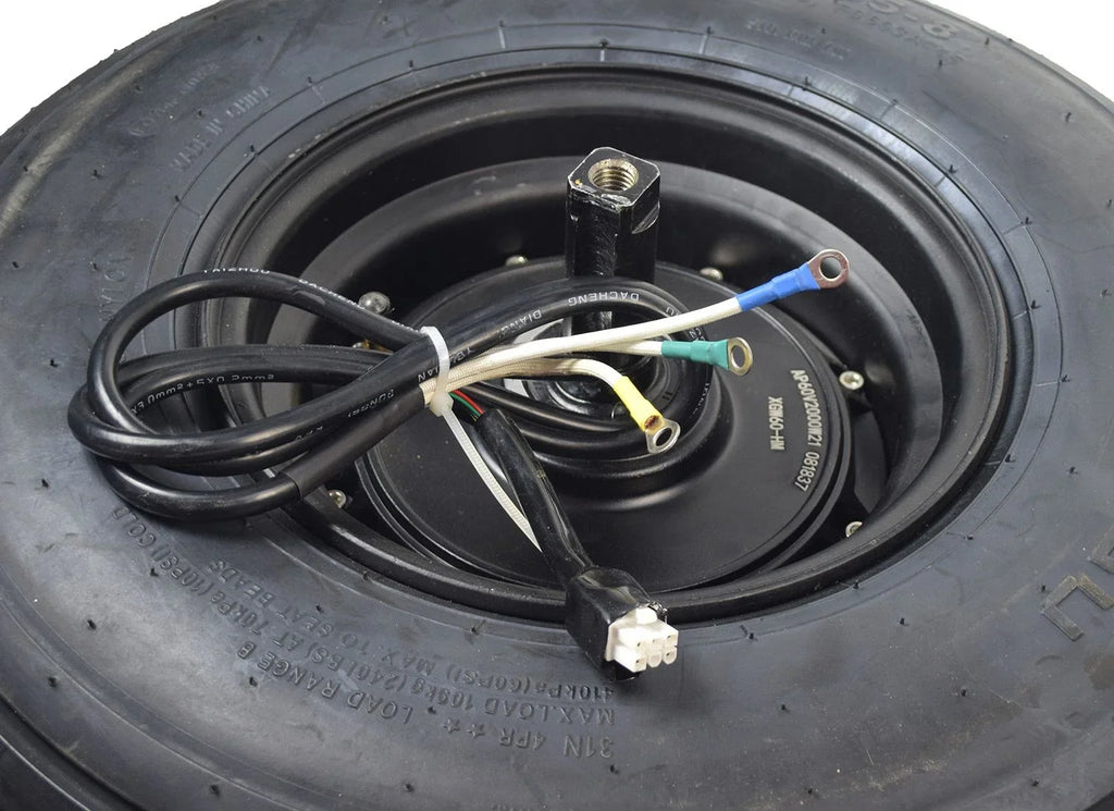 AlveyTech 60 Volt 1500 Watt Hub Motor & 18x9.50-8 Wheel Assembly for Fat Tire Scooters