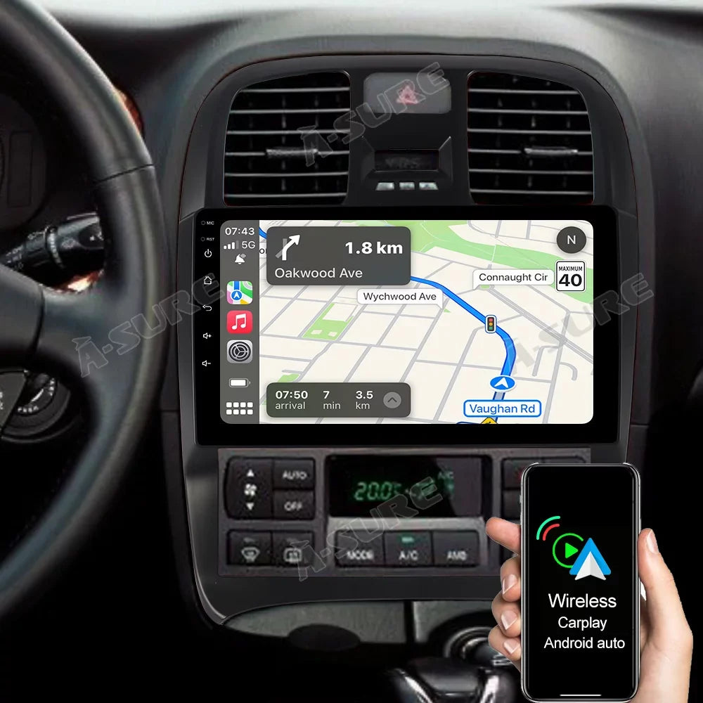 Wireless CarPlay Android 11 Car Srereo Player 2+32G for Hyundai Sonata 2001-2005