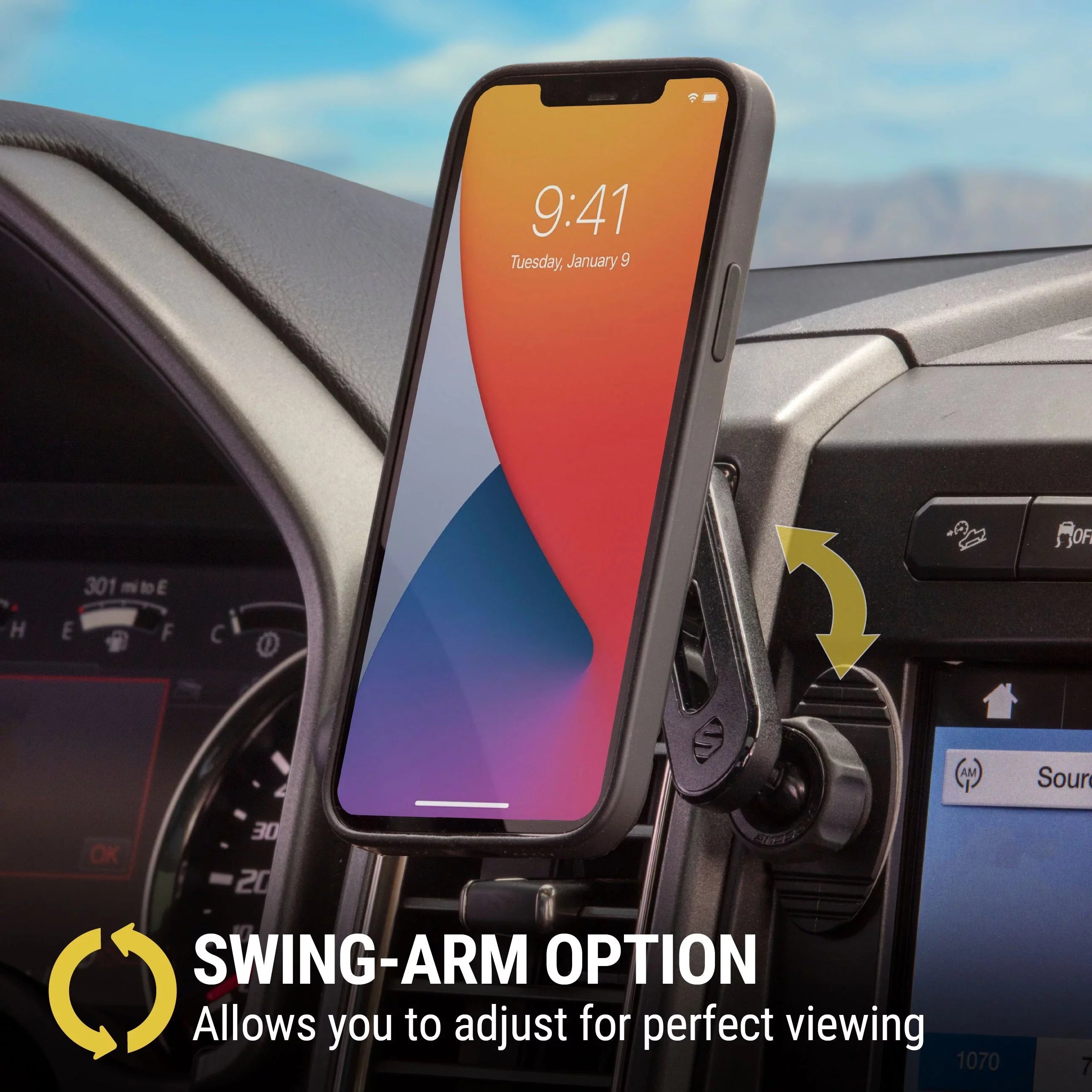 Scosche  MagicMount Pro  4in1 Magnetic Dash/Windshield/Vent Mount Comp w/ iPhone 15/14/13