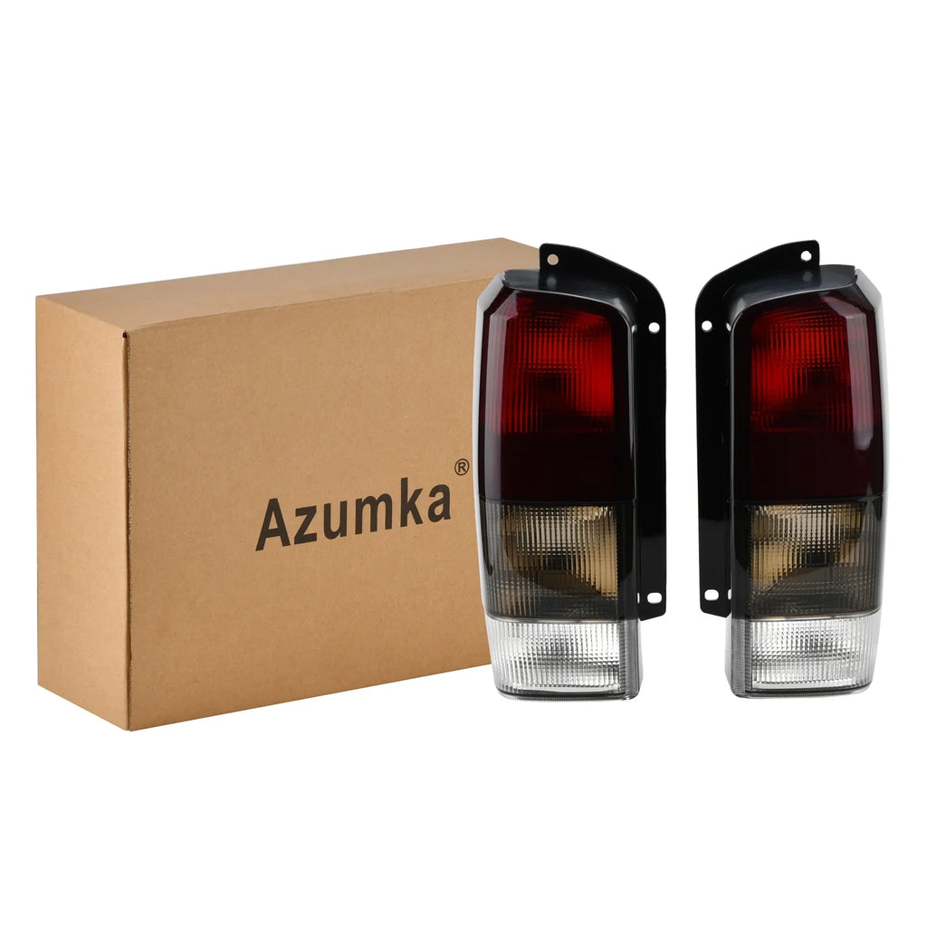 Fits for Jeep 97-01  Tail Lights Red/black Smoke Lens Rear Tail Lamps Set(Left + Right)Compatible with 1997-2001 Cherokee