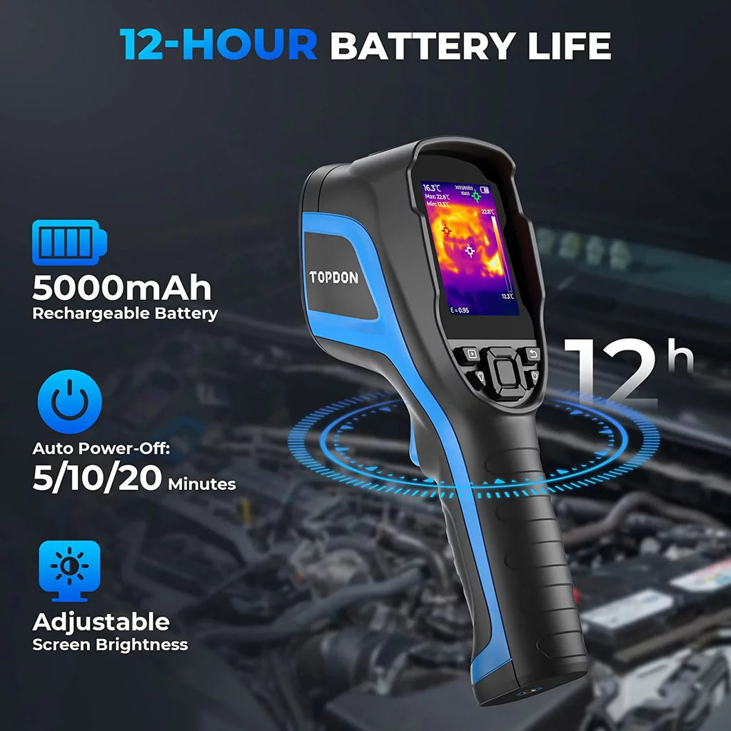 Thermal Imaging Camera,  TC004 256 x 192  High Resolution 12-Hour Battery Life Thermal Camera Handheld Infrared Camera