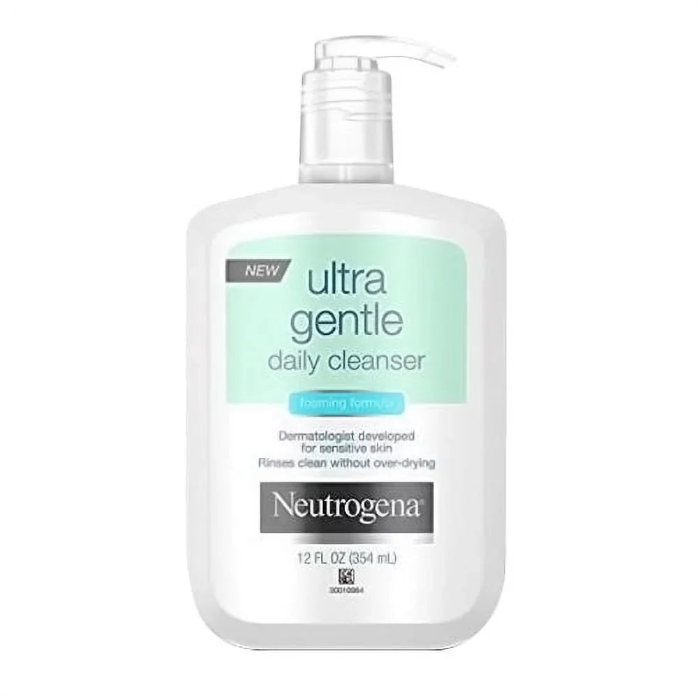 Neutrogena Ultra Gentle Daily Cleanser For Skin, 12 oz, 2 Pack