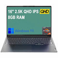 Lenovo Ideapad 5 Pro Laptop, 16 inch 2.5K   Display,  Core Ryzen 5 5600H, 8GB , 1TB , Wi-Fi, Bluetooth, Windows 11, Bundle with