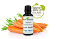 Pure Organic Carrot Seed Oil | 1Oz Euro Dropper | Extra | Cold Pressed | Unrefined | Imported From France | For Hair, Skin, & Nails