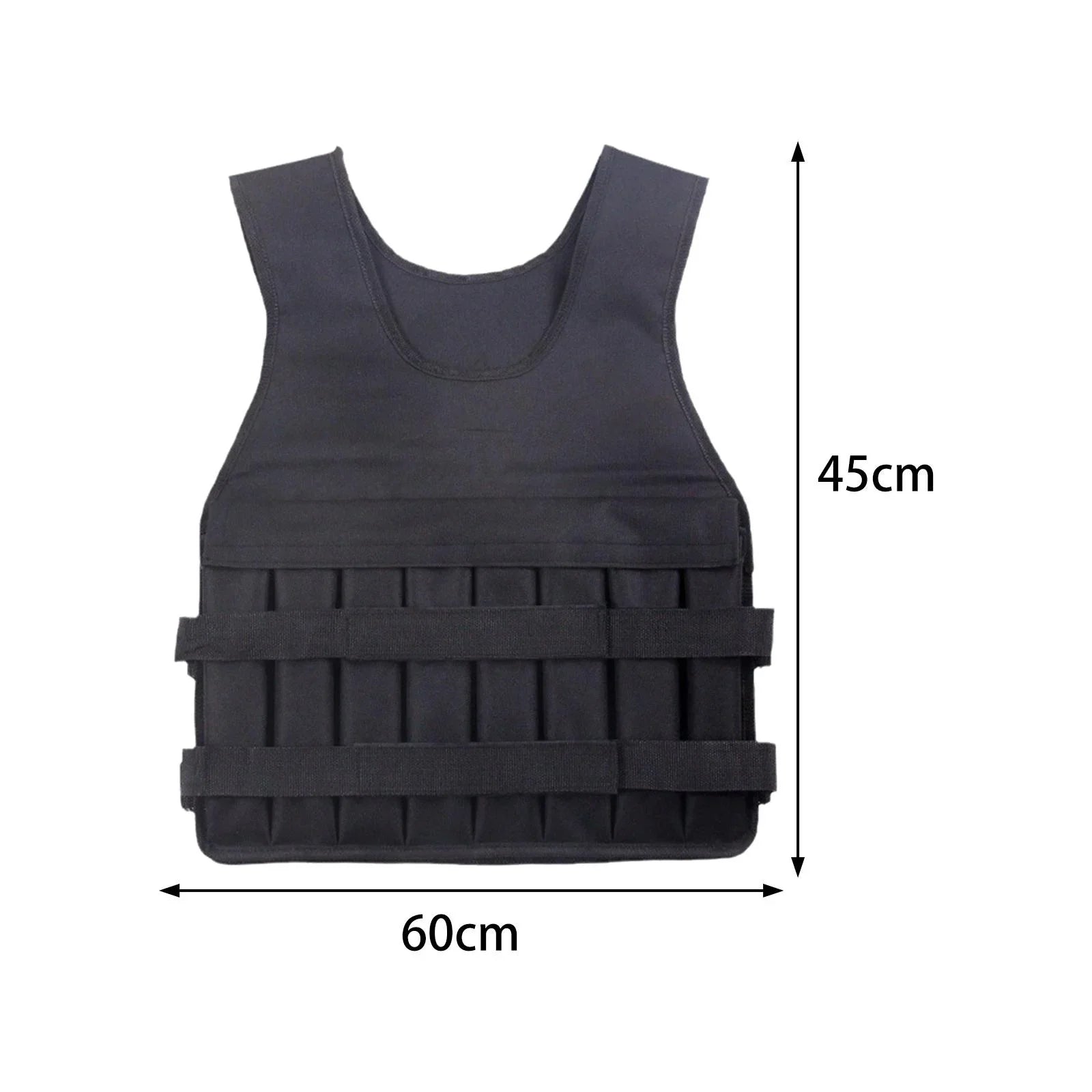 Loading Vest Exercise Jacket for Boxing Running Gym Fitness 8 Pockets Exercise Slim Design Strength Training Body Weight Vest