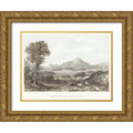 Unknown 18x15 Gold Ornate Wood Framed with Double Matting Museum Art Print Titled - View of Loch Lomond