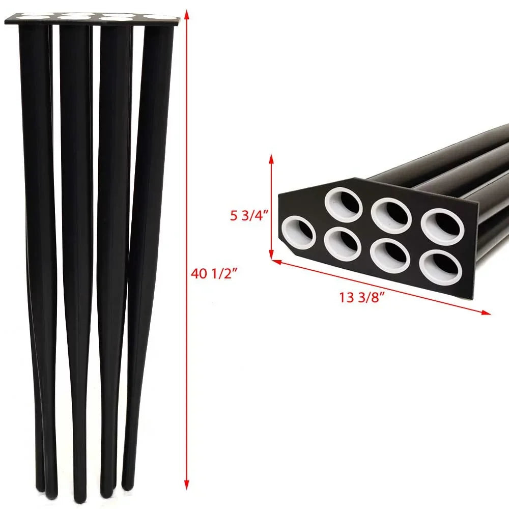 Lowe Boat Rod Holder 2293825 | 7-Tube 40 1/2 Inch Black