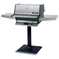 Model Heritage Series Natural Gas Grill with Drop Down Shelves on Patio Base