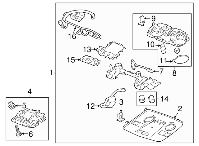 General Motors : Genuine  Factory Original , Console  - Part # 20854655