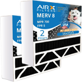 16x25x5 Air Filter Odor Eliminator Carbon Filter  8 Comparable to  700 &  5 Compatible with Air Bear 255649-105 2 Pack by     .