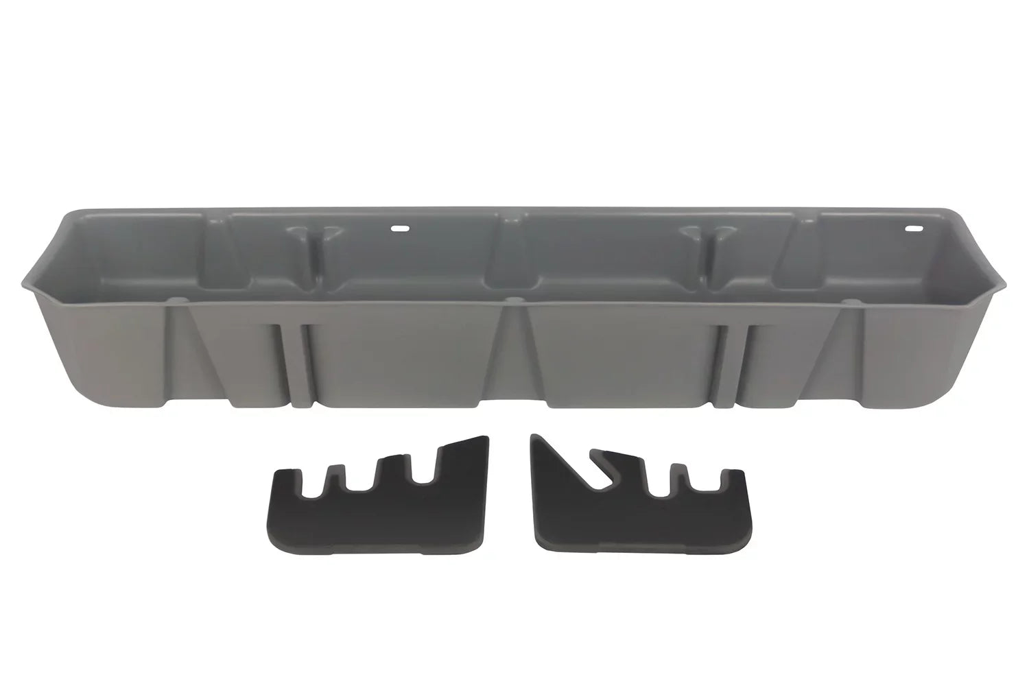 '- 20111 - Underseat Storage; Incl. Gun Rack/Organizer; Light Gray; Fits select: 2015-2023  F150, 2017-2022  F250
